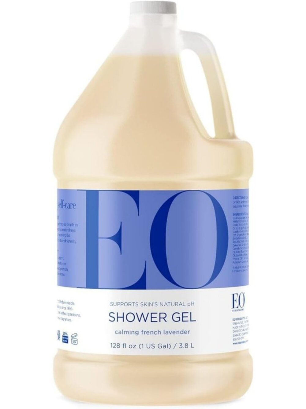 EO French Lavender Body Wash Shower Gel Refill, 1 Gallon